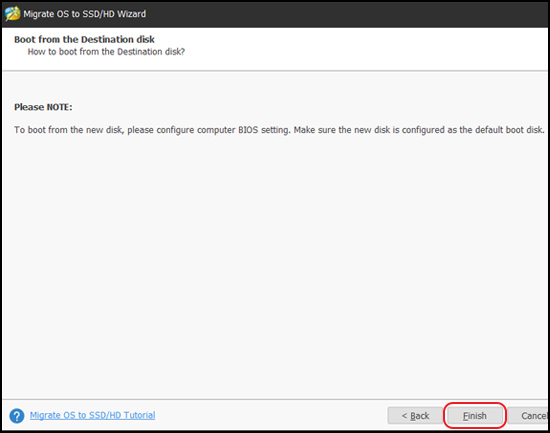 Tại giao diện mới bạn chọn Finish.